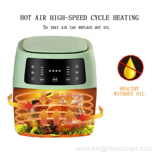 LCD Touch Panel the Air Fryer Machine